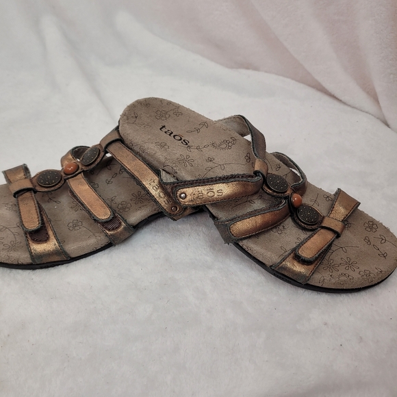 Preowned Pewter TAOS Prize 3 Sandals Size - Picture 11 of 15